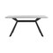 Armen Living Margot Light Gray Rectangular Dining Table with Black Finish LCMNDIGRY - alternate 1